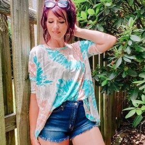 Oversized color bam top